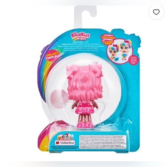 Kindi Kids Minis Collectible Posable Bobble Head Figurine 1pc Berri D'lish - Picture 3 of 7